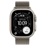 Apple Watch Ultra 3 GPS Cellular 49mm Titanium Case with Titanium Milanese Loop Small Natural (MEWW4) LW/A - Зображення 2