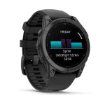 Garmin Fenix E 47mm AMOLED Slate Gray Steel with Black Silicone Band (010-03025-03/01/13) - Зображення 2