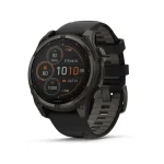 Garmin fenix 8 47mm Solar Sapphire Carbon Gray DLC Titanium w. Black/Pebble Gray S. Band (010-02906-10/11)
