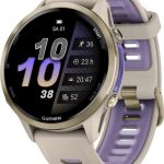 Garmin Forerunner 970 Soft Gold Titanium w. French Gray C. and French Gray/T. Indigo Band (010-02969-02/12)