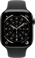 Apple Watch Series 11 GPS Cellular 42mm Titanium Case with Black Sport Band S/M Slate (MF8R4) LW/A (BB) - Зображення 2