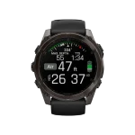 Garmin Fenix 8 51mm AMOLED Sapphire Carbon Gray DLC Titanium w. Black/Pebble Gray (010-02905-20/21) - Зображення 2