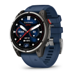 Garmin Fenix 8 Pro 47 mm AMOLED Marine GPS Titanium with Blue Silicone Band (010-03198-50)