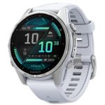 Garmin Fenix 8 43mm AMOLED Silver with Whitestone Silicone Band (010-02903-00/06)