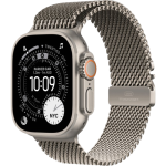Apple Watch Ultra 3 GPS Cellular 49mm Titanium Case with Titanium Milanese Loop Medium Natural (MEWY4) LW/A - Зображення 2