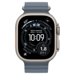 Apple Watch Ultra 3 GPS Cellular 49mm Titanium Case with Anchor Blue Ocean Band Natural (MEWH4) LW/A - Зображення 2