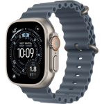 Apple Watch Ultra 3 GPS Cellular 49mm Titanium Case with Anchor Blue Ocean Band Natural (MEWH4) LW/A